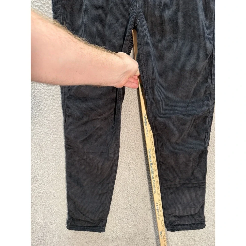 Old Navy Pants Boys Youth 2XL‎ XXL Black Corduroy Taper Preppy Grunge Skater NEW